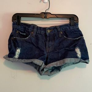 Forever 21 distressed denim Jean shorts